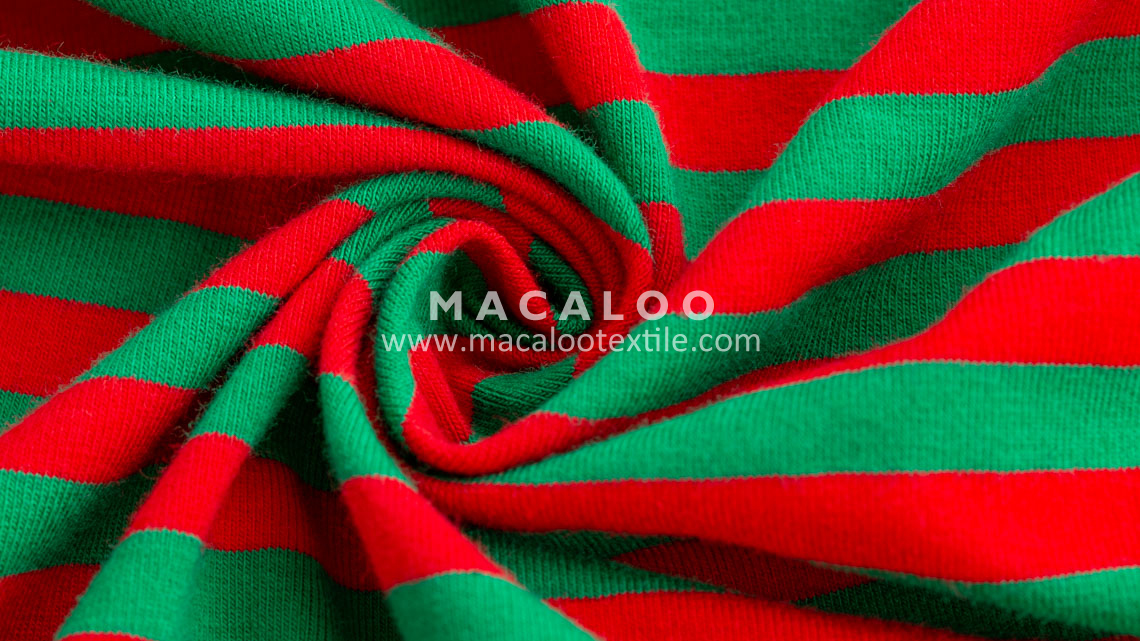 Christmas stripe fabric