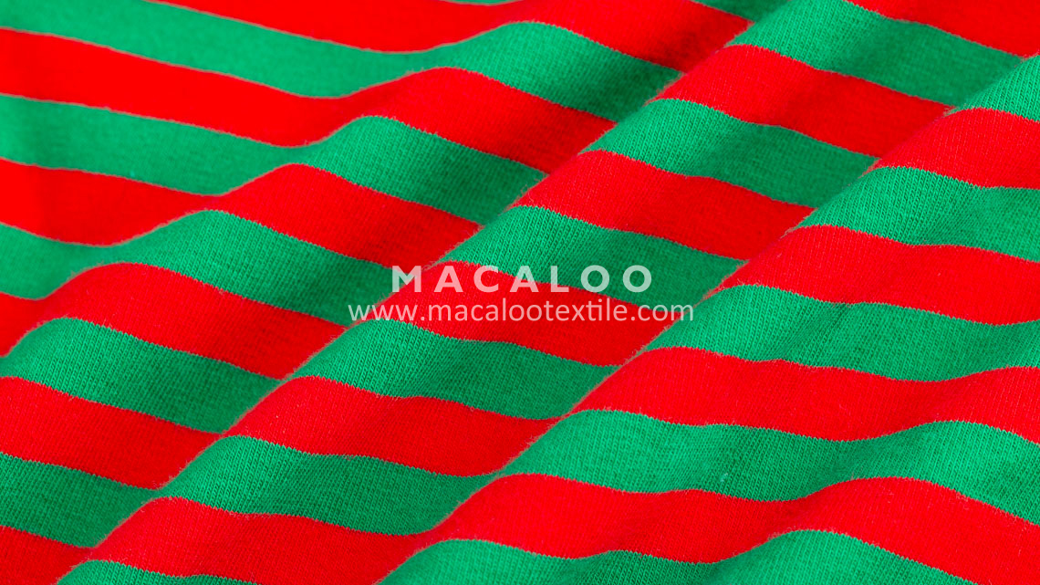 Christmas stripe fabric