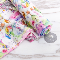 Custom printed 100% cotton double gauze fabric for baby