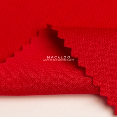 Athletic mesh knit polyester fabric for activewear
