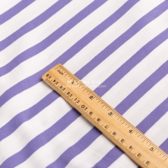 Soft cotton elastance stripe jersey fabric for clothing