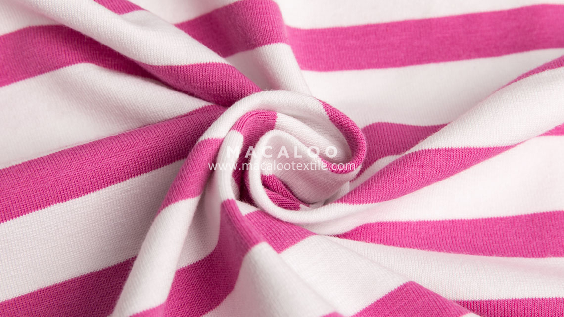 stripe cotton spandex fabric