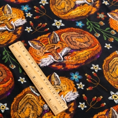 Custom printing cotton spandex knit fabric