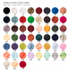 solid colored 100% organic cotton double gauze swaddle fabric