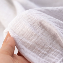 Newborn babies white color organic cotton swaddle blanket