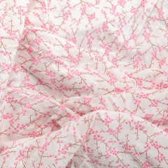 Nouveau floral pattern custom print 100% cotton muslin baby blanket