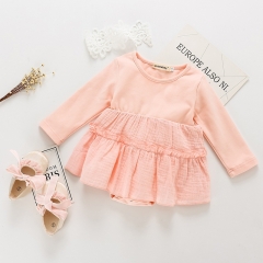 New fashion custom organic cotton baby clothes romper