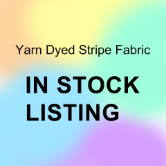 Instock yarn dyed stripe cotton spandex knit fabric