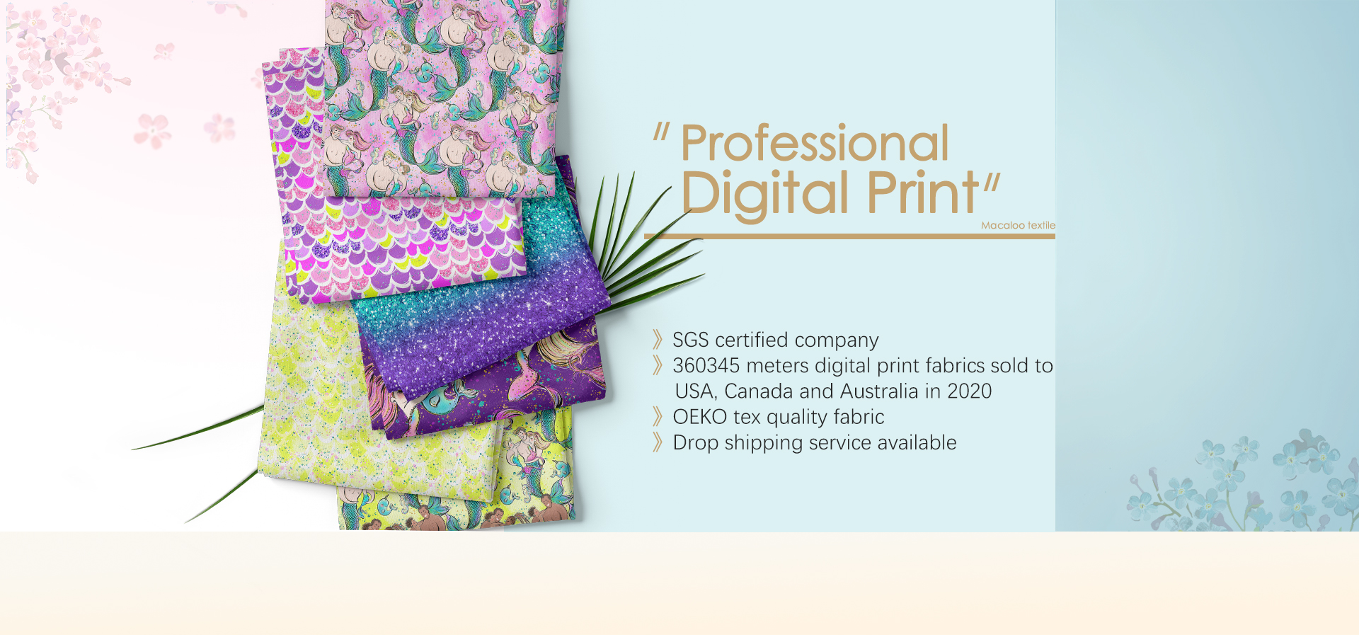 Macaloo specialized in custom digital printed fabric