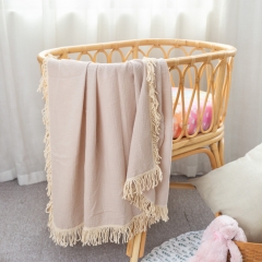 Nursing cover super soft cotton baby month muslin swaddle blanket