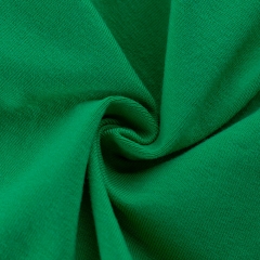 4 ways stretch eco plain dyed Green Series solid color 95 cotton 5 spandex single jersey knit fabric