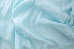 Exclusive Super soft crinkly 100% cotton double layer gauze muslin baby fabric for swaddle blanket