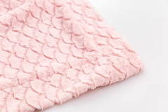 Cute mermaid pattern soft and cozy custom printed cotton lycra baby minky fleece blanket