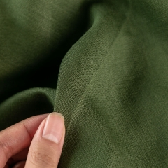 Quality-assured organic dyed fine cheap woven linen curtain fabric