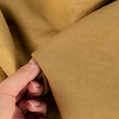 China manufacturer wholesale plain colour 100% linen fabric for shirt