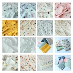 In-stock print 100% cotton double gauze muslin fabric - Catalogue