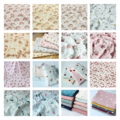 In-stock print 100% cotton double gauze muslin fabric - Catalogue